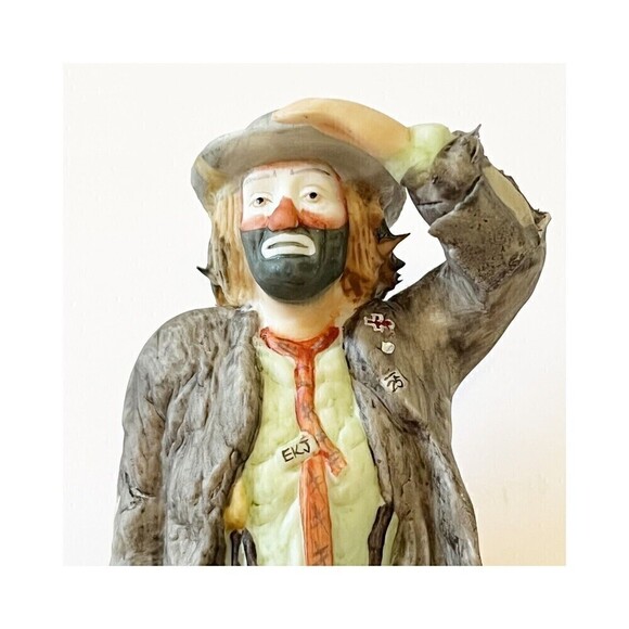 Emmett Kelly Jr. Clown Collection Flambro Figurines Bathtub Sad Looking Lot of 3 - Picture 12 of 16